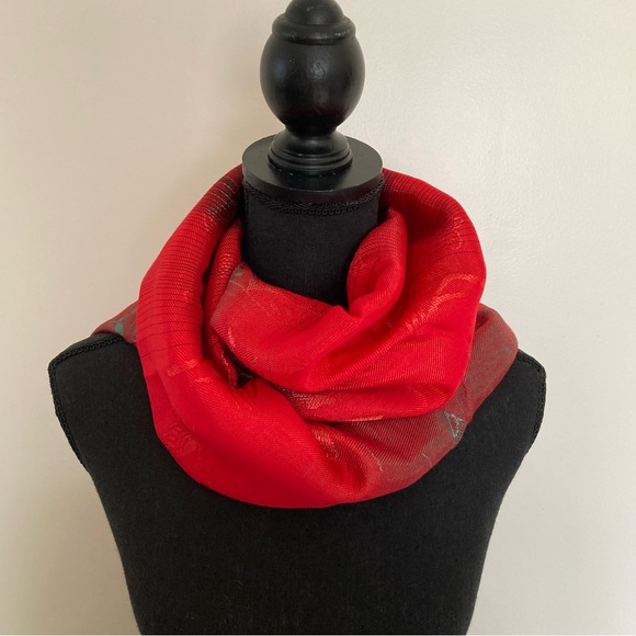 Red Butterfly Large Scarf/Wrap - Picture 4 of 9